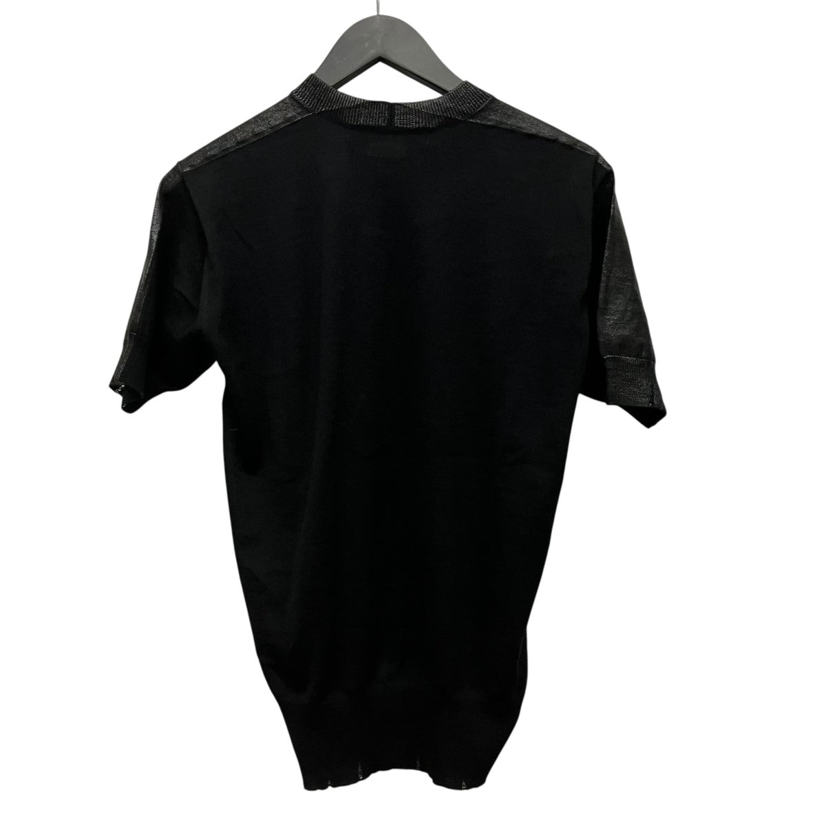 JUNYA WATANABE CDG 25SSJUNYA WATANABE CUTSEW半袖ラメニットカットソーJO-N005 古着・中古-2枚目のアイテム画像