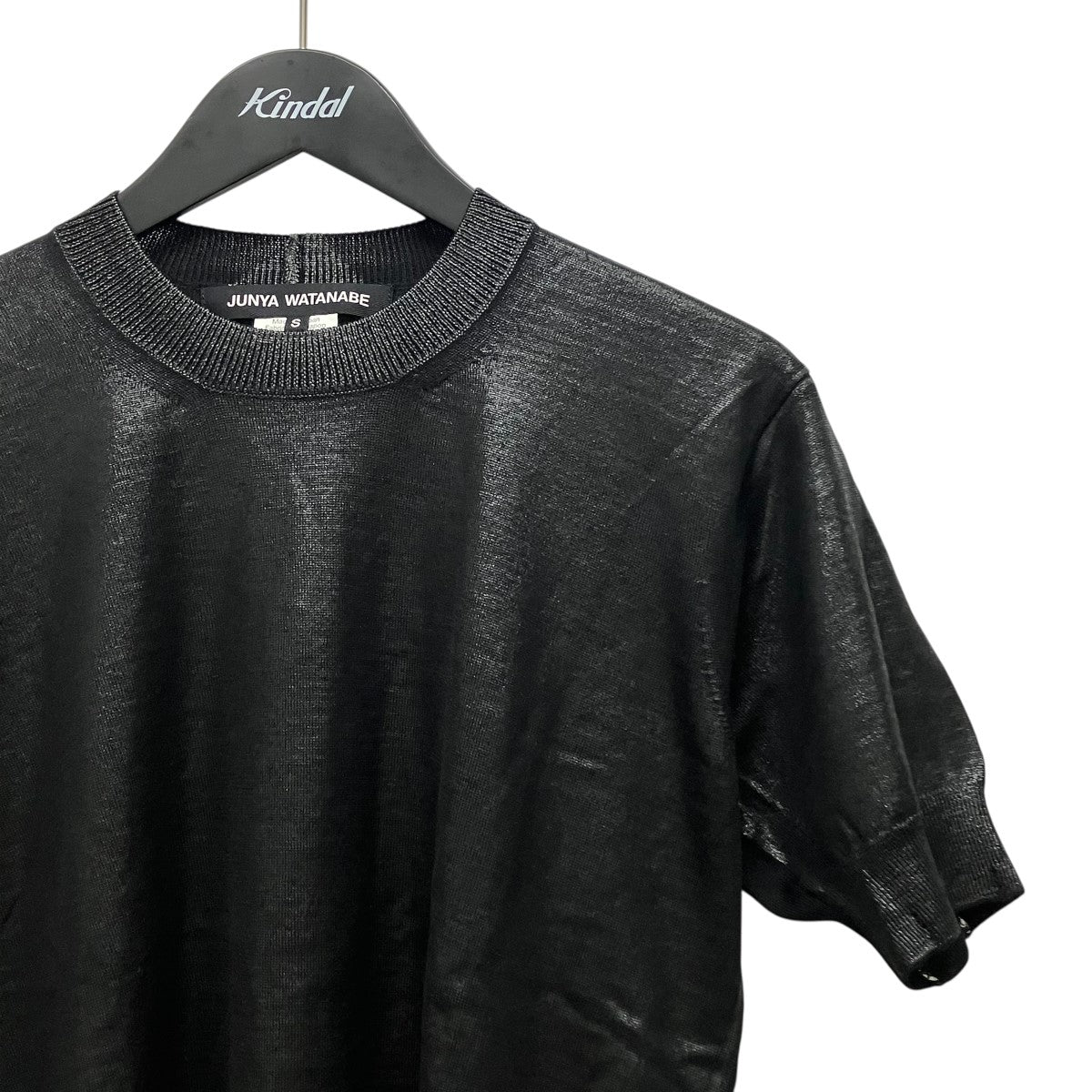 JUNYA WATANABE CDG 25SSJUNYA WATANABE CUTSEW半袖ラメニットカットソーJO-N005 古着・中古-3枚目のアイテム画像