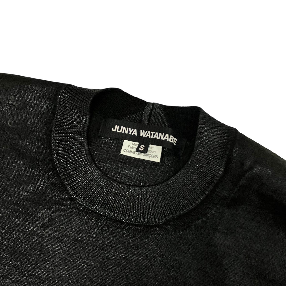JUNYA WATANABE CDG 25SSJUNYA WATANABE CUTSEW半袖ラメニットカットソーJO-N005 古着・中古-5枚目のアイテム画像