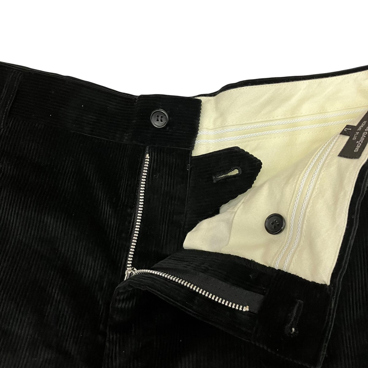 COMME des GARCONS HOMME PLUS 22AWCORDUROY WIDE LEG TROUSERSコーデュロイハーフパンツPJ-P006 古着・中古-3枚目のアイテム画像