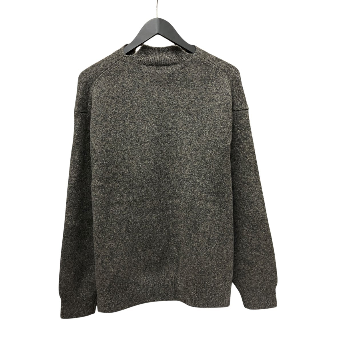slit crew neck pullover-heavy oz yak knitヤクウールプルオーバーニットN-23A-038