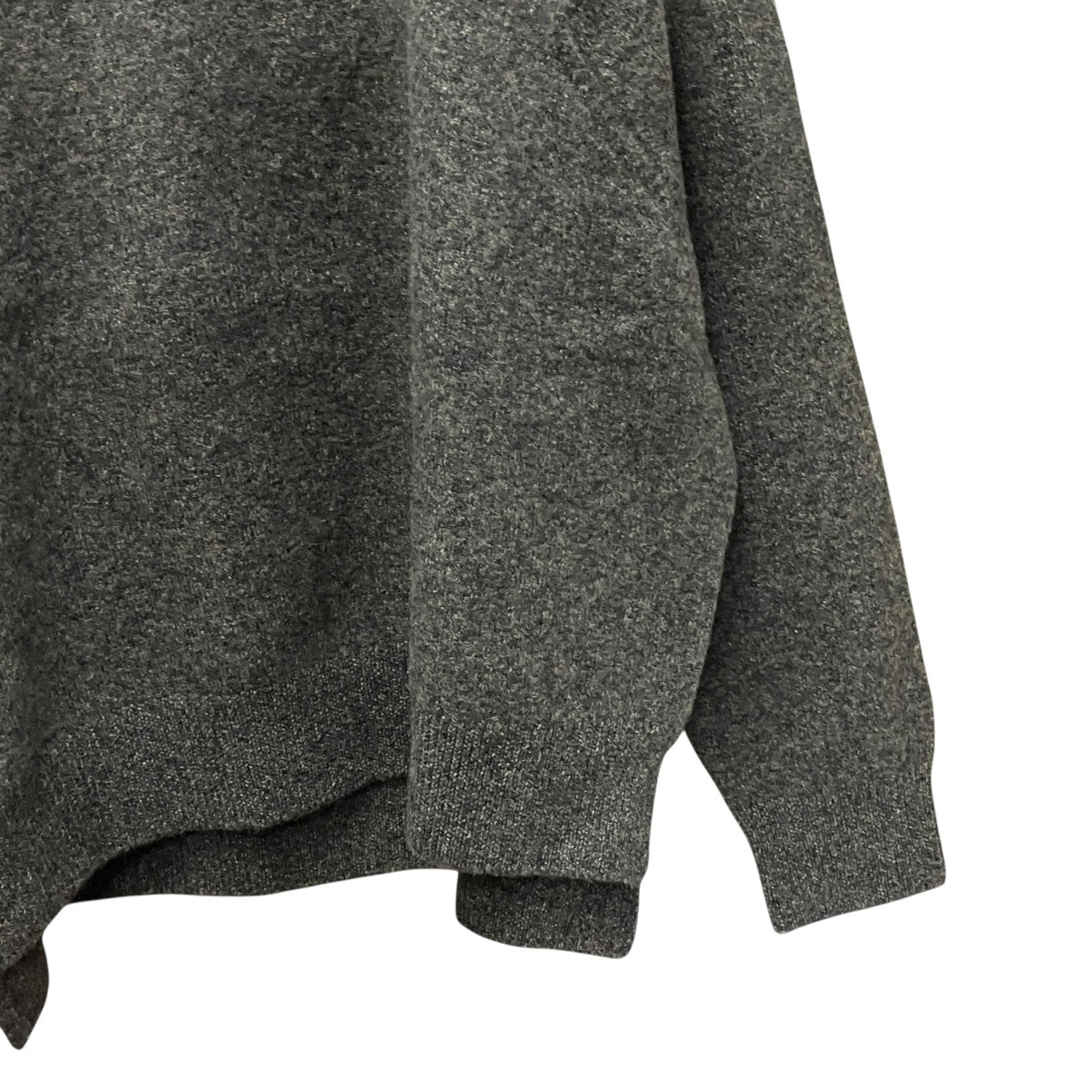 slit crew neck pullover-heavy oz yak knitヤクウールプルオーバーニットN-23A-038