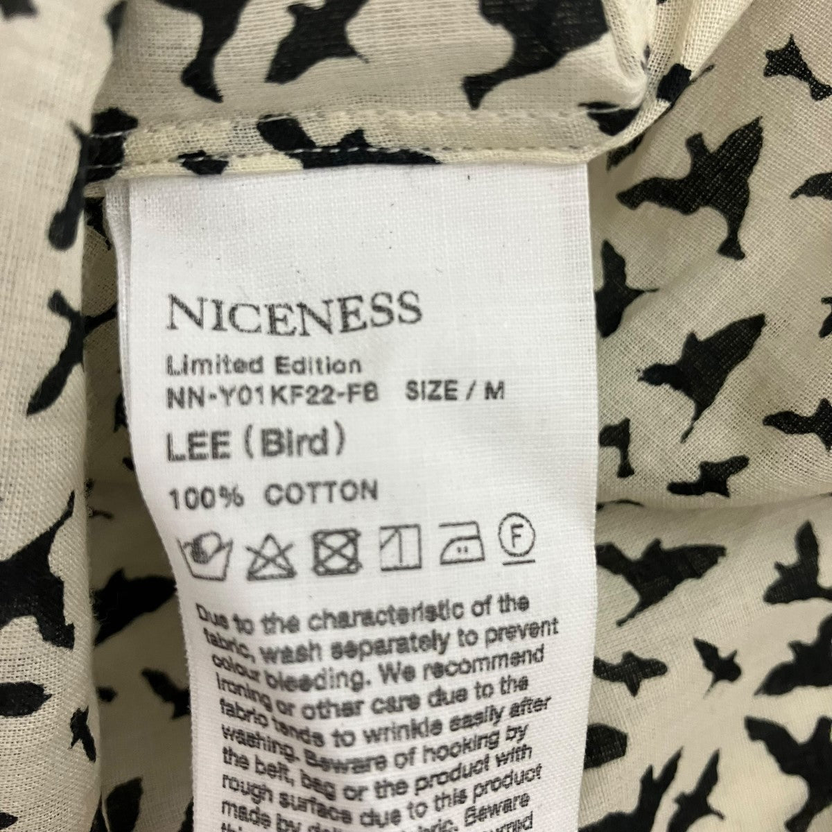 NICENESS 22AWLEE Blrd総柄プリントシャツNN-Y01KF22-FB 古着・中古-7枚目のアイテム画像
