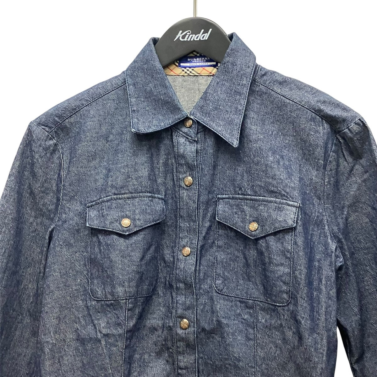 BURBERRY BLUE LABEL デニム七分袖シャツFE563-441 古着・中古-3枚目のアイテム画像