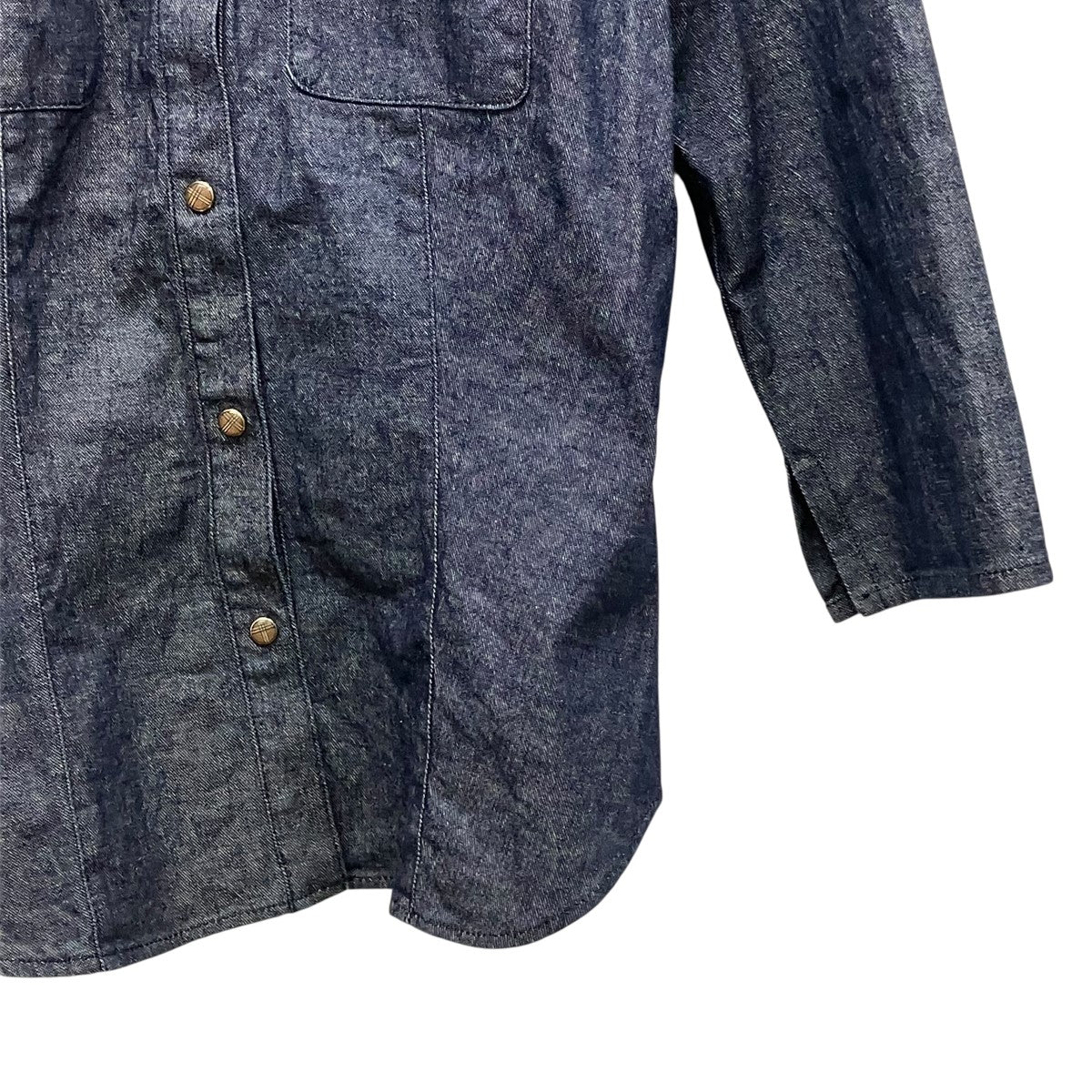 BURBERRY BLUE LABEL デニム七分袖シャツFE563-441 古着・中古-4枚目のアイテム画像