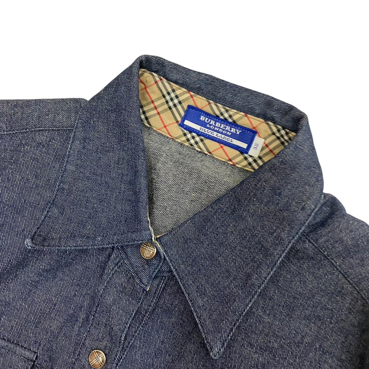 BURBERRY BLUE LABEL デニム七分袖シャツFE563-441 古着・中古-5枚目のアイテム画像