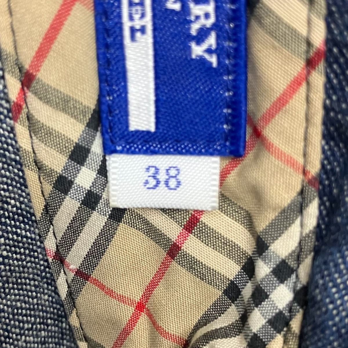 BURBERRY BLUE LABEL デニム七分袖シャツFE563-441 古着・中古-7枚目のアイテム画像