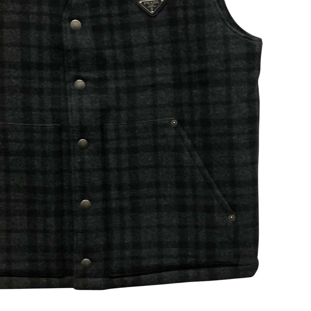 24AWPlaid Wool Vestチェック柄ウールベストSGC701