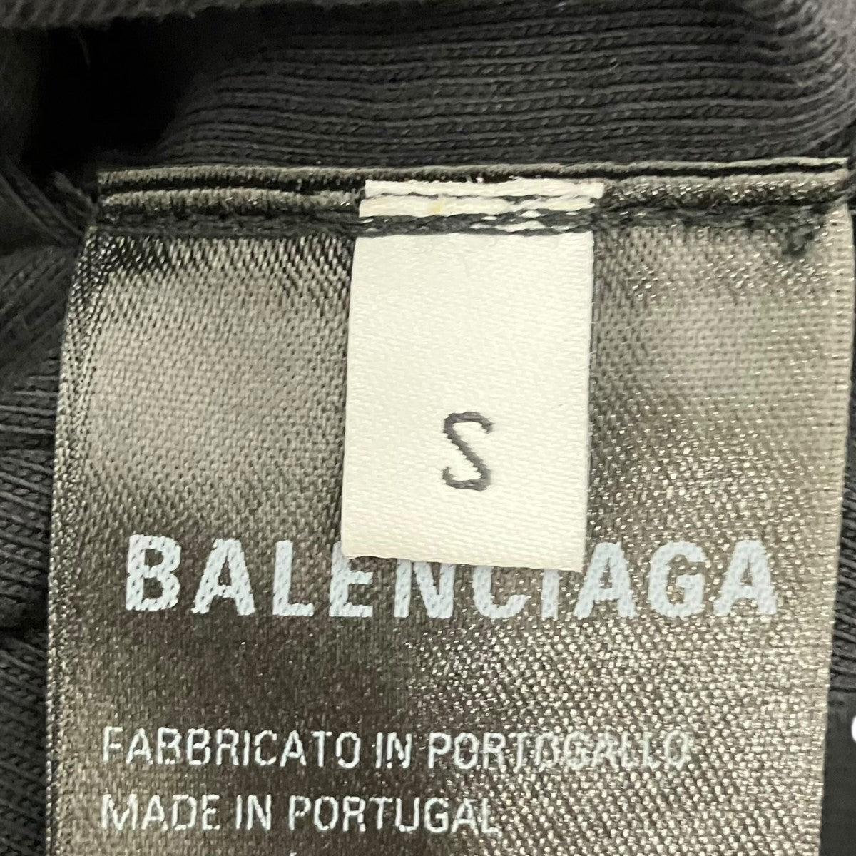 BALENCIAGA ダメージ加工ロゴ刺しゅう半袖カットソー822441 古着・中古-6枚目のアイテム画像
