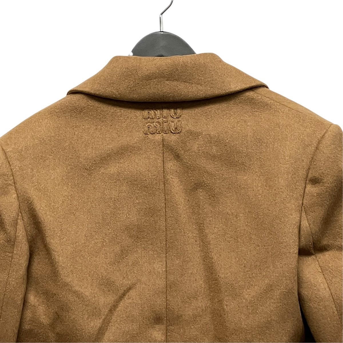 MIU MIU 23AWバック刺しゅうロゴチェスターコートMS1982 古着・中古-5枚目のアイテム画像