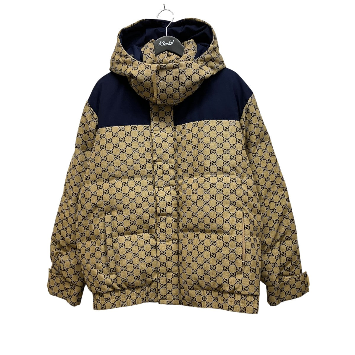 GUCCI GGロゴ柄フーデットダウンジャケット715535 Z8A52 古着・中古-1枚目のアイテム画像