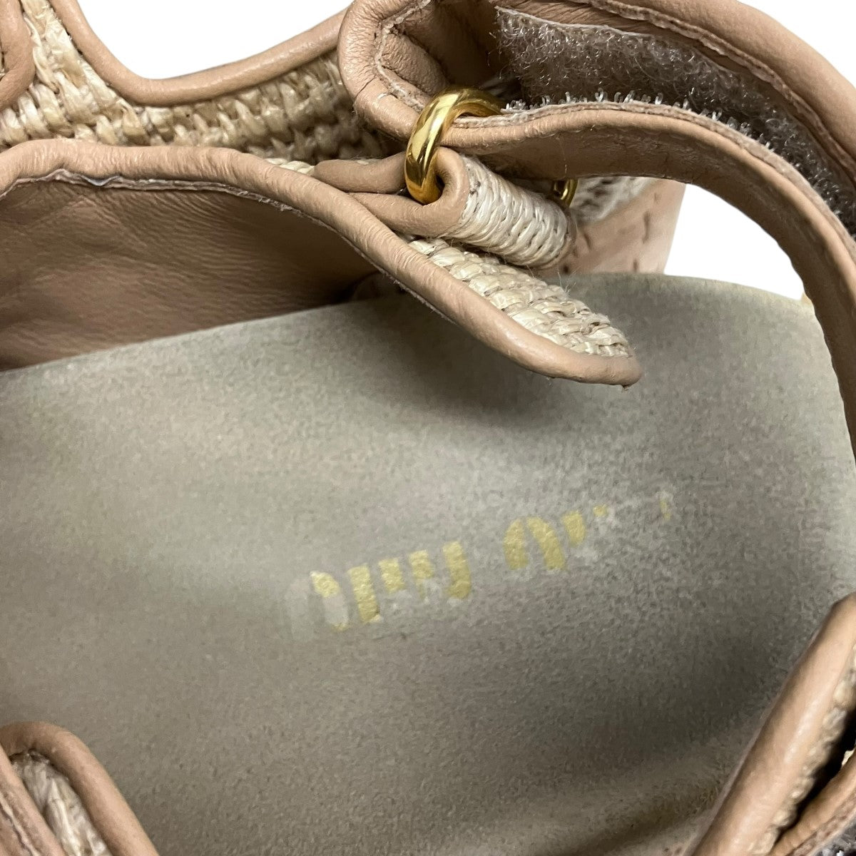 MIU MIU ベルクロ厚底サンダル5XZ480 古着・中古-8枚目のアイテム画像