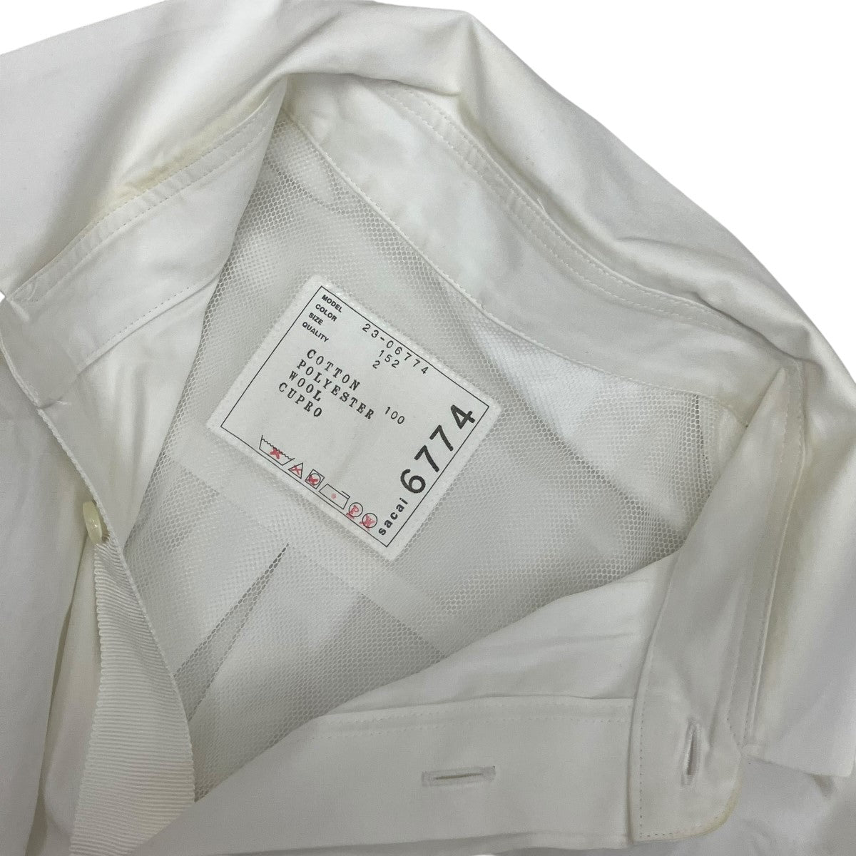 sacai×THOMAS MASON スカートドッキングワンピース23-06774 古着・中古-7枚目のアイテム画像
