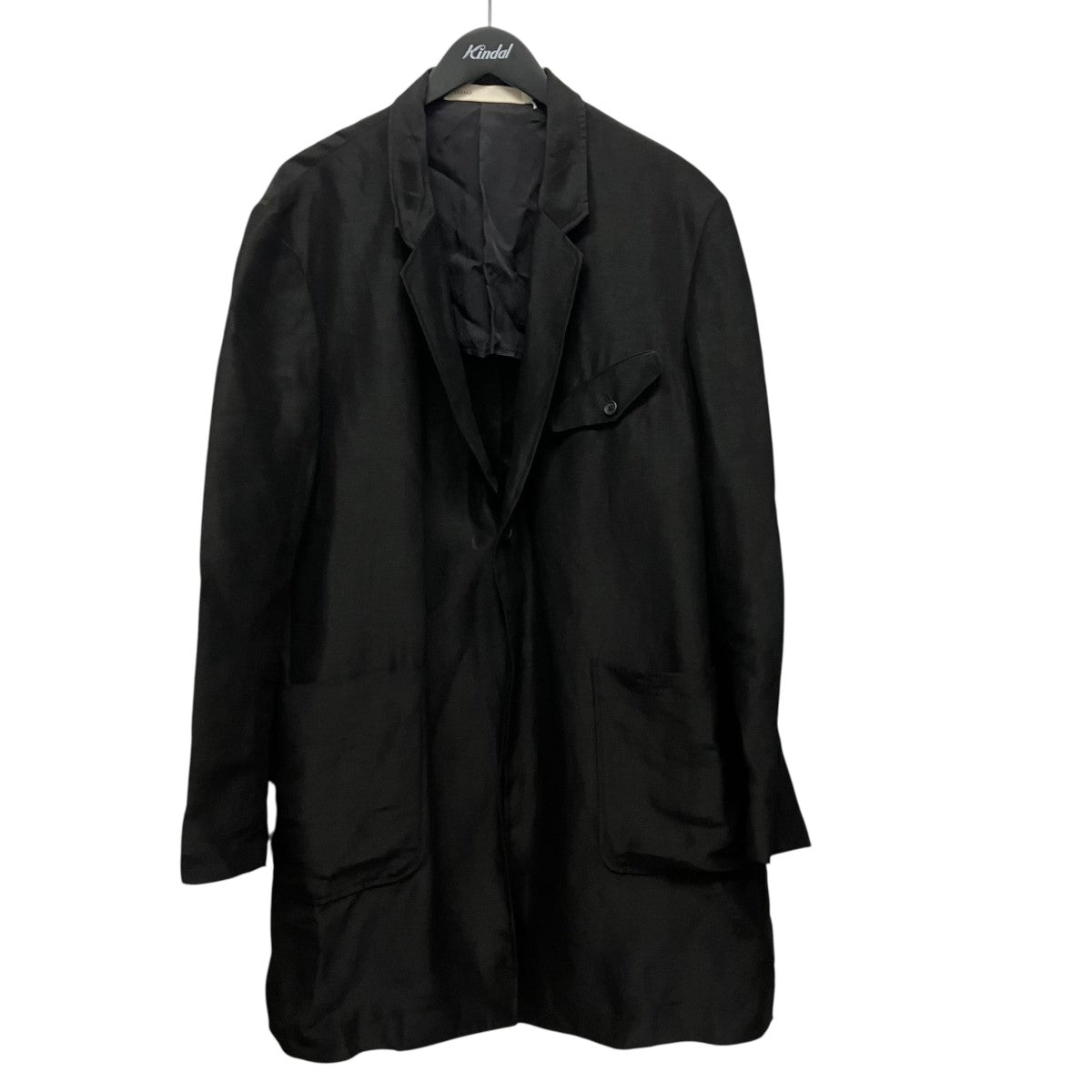 TOHNAI 25SSWASHED RAMIE SILK 1B LONG JACKETシルク混テーラードジャケットTOH25SS-03 古着・中古-1枚目のアイテム画像