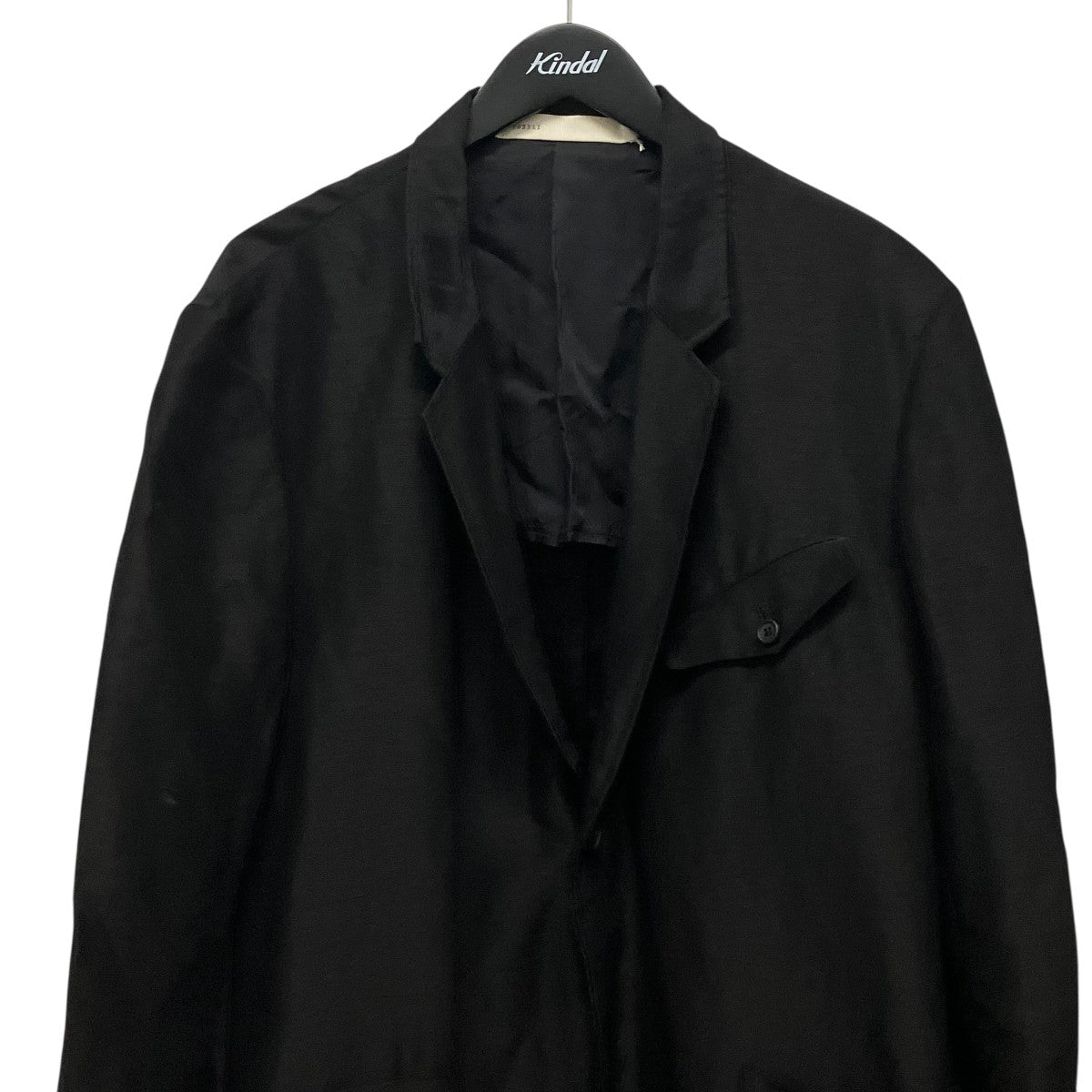 TOHNAI 25SSWASHED RAMIE SILK 1B LONG JACKETシルク混テーラードジャケットTOH25SS-03 古着・中古-4枚目のアイテム画像
