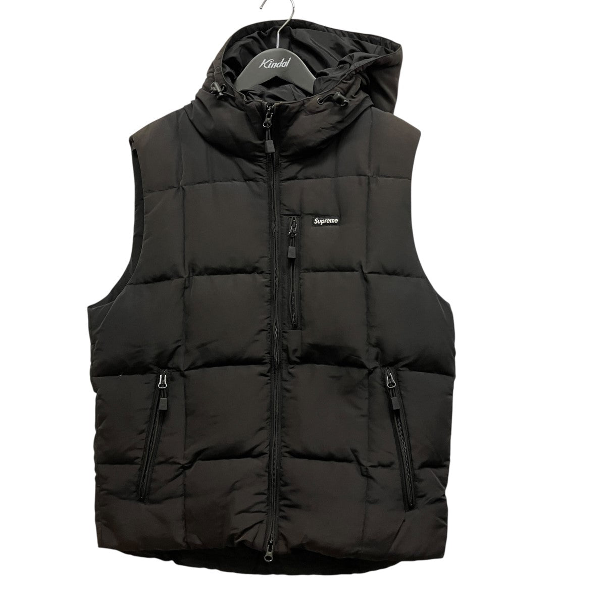 14AWIridescent Puffy Vestフード付ダウンベスト