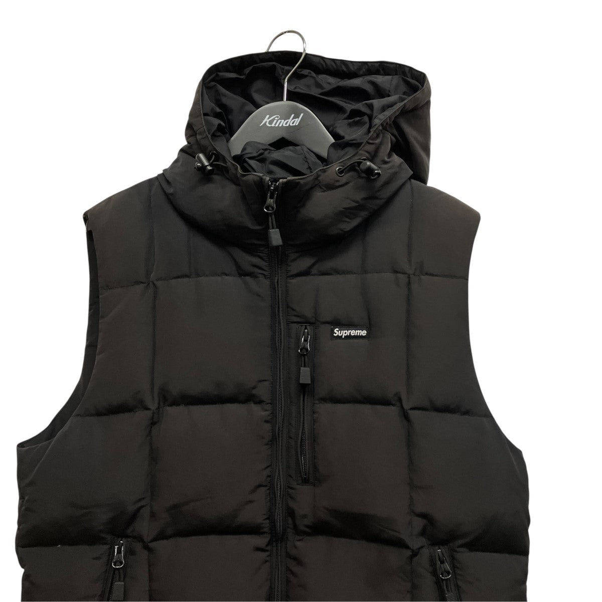 14AWIridescent Puffy Vestフード付ダウンベスト