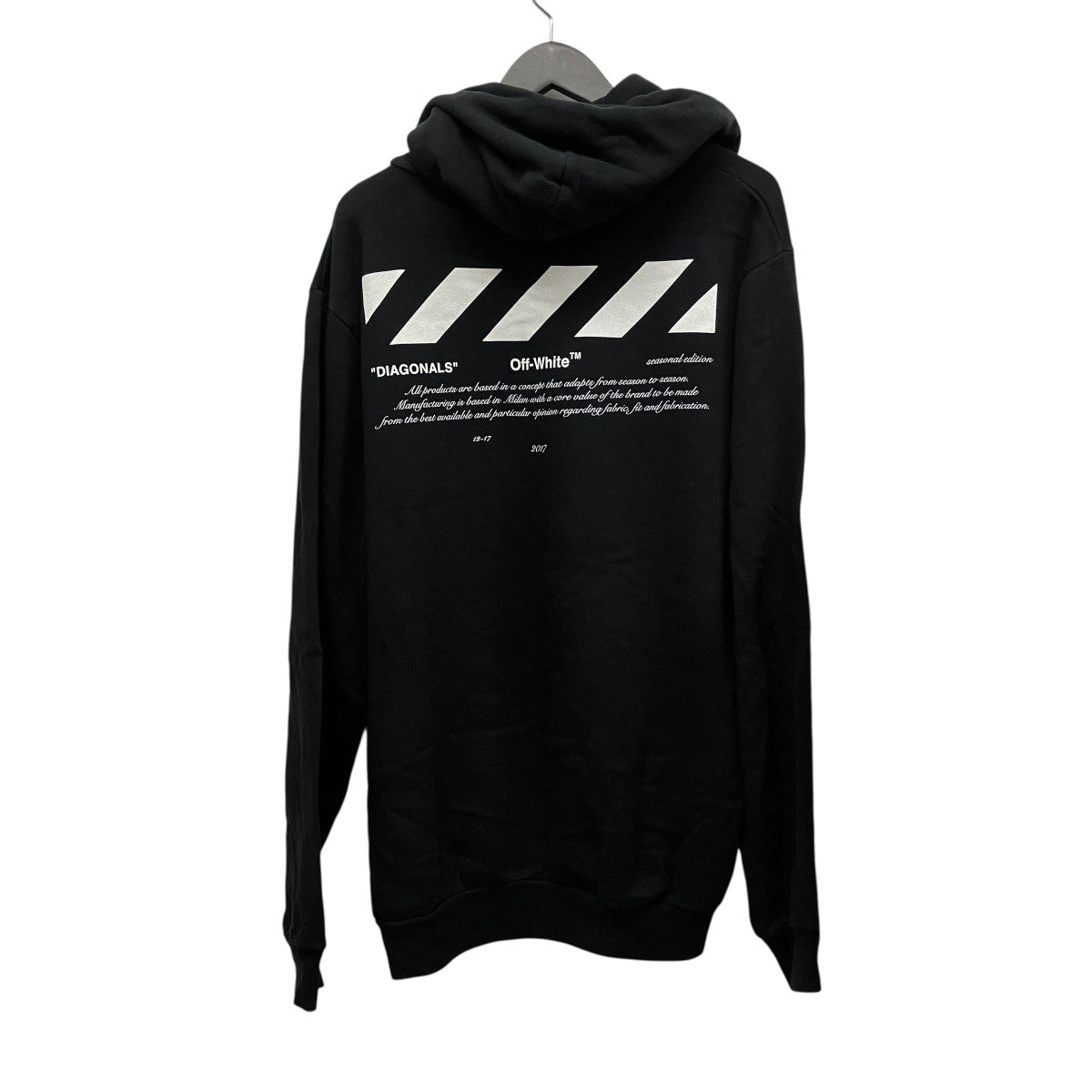 01 DIAGONAL HOODIEダイアゴナルフーディーOMBB029F18A54002