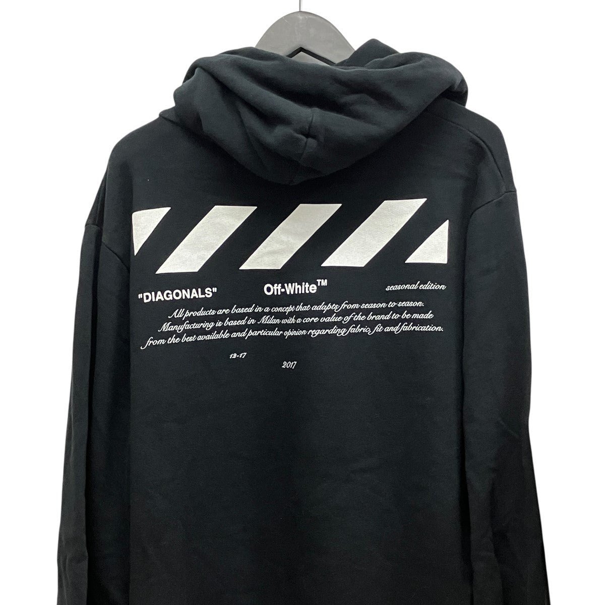 01 DIAGONAL HOODIEダイアゴナルフーディーOMBB029F18A54002
