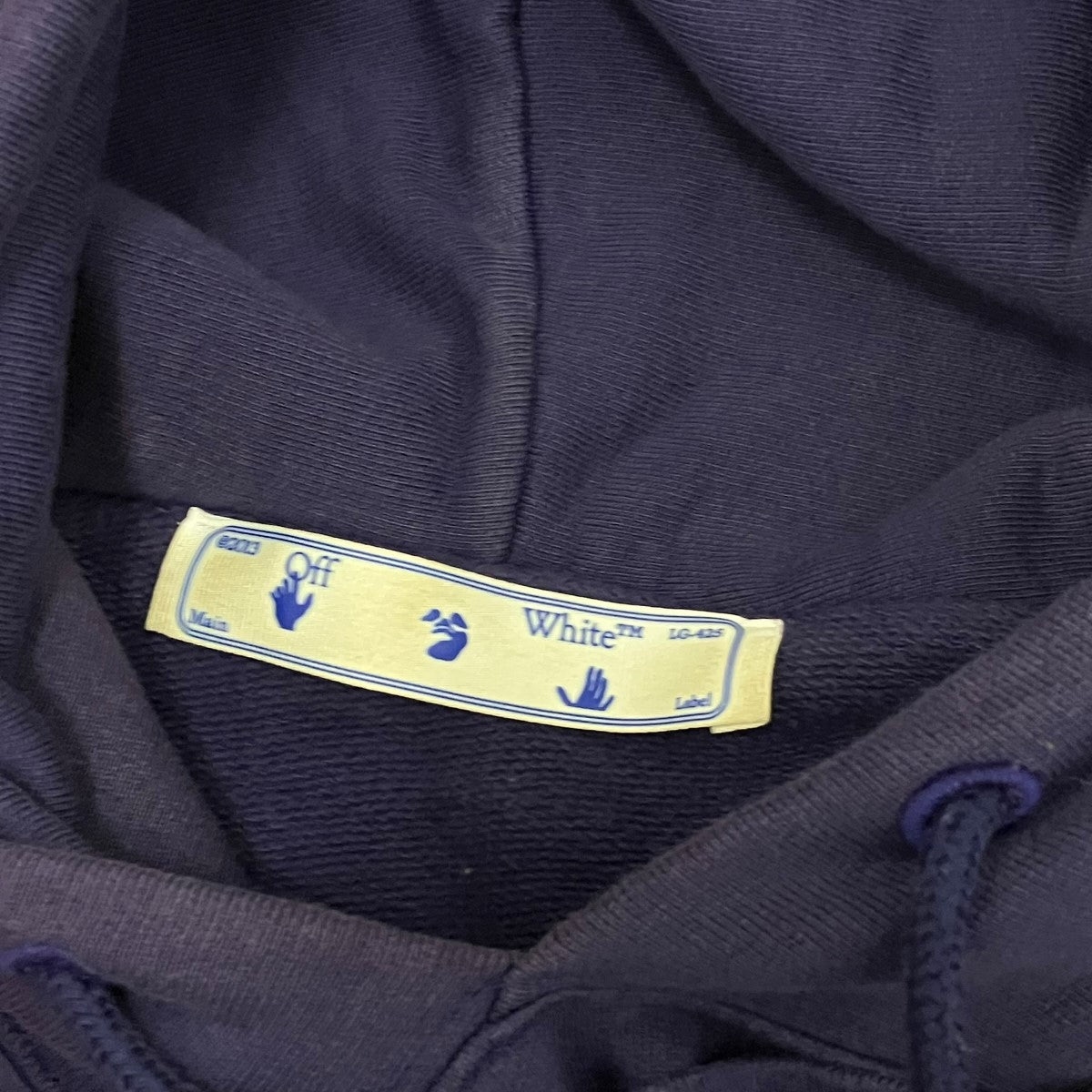 OFFWHITE Marker Arrow Layered HoodieバックプリントレイヤードパーカーOMBB051R21FLE002 古着・中古-7枚目のアイテム画像