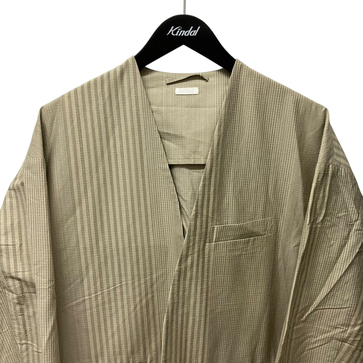 SEEALL COLLARLESS JACKETノーカラージャケットSAU53 JK185 古着・中古-3枚目のアイテム画像