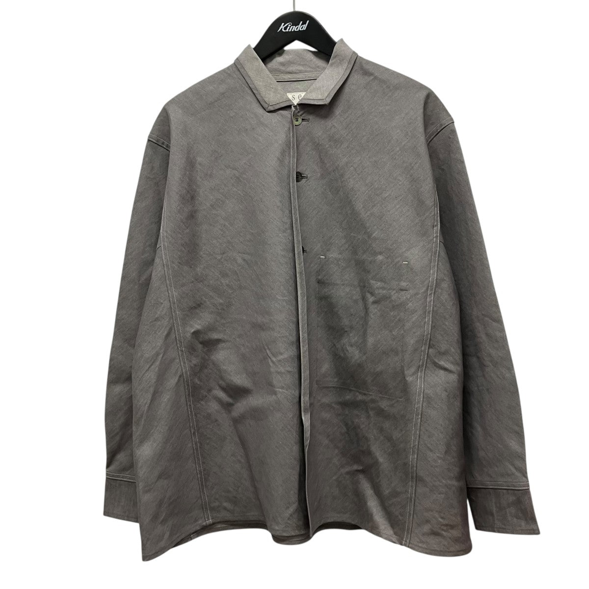 seya． 25SSDENIM ZERO OVER SHIRT長袖シャツTK6264D13 古着・中古-1枚目のアイテム画像