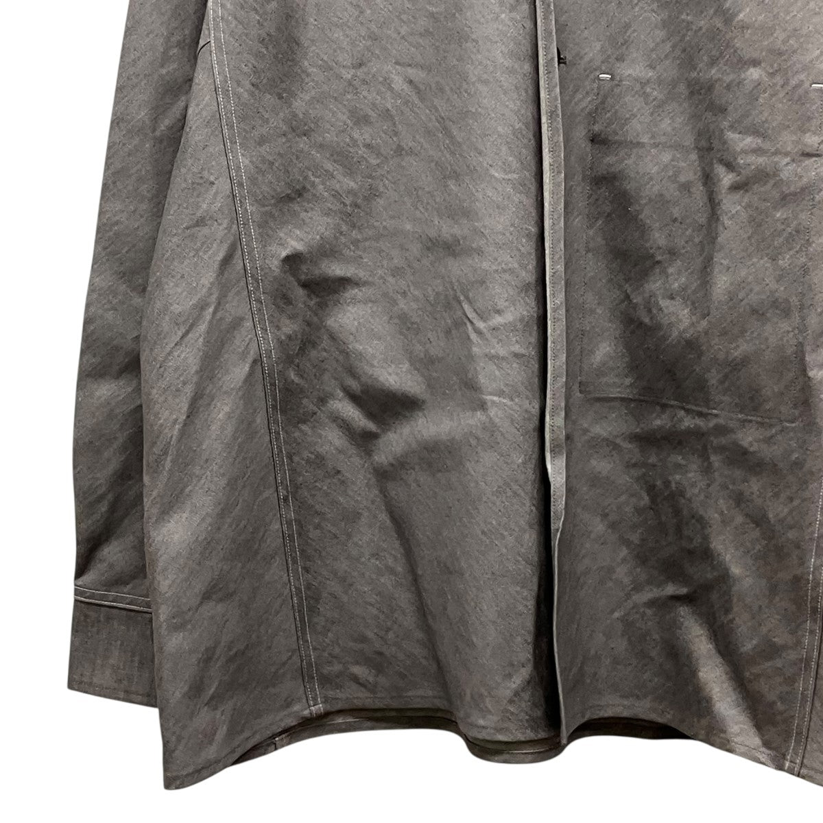 seya． 25SSDENIM ZERO OVER SHIRT長袖シャツTK6264D13 古着・中古-4枚目のアイテム画像