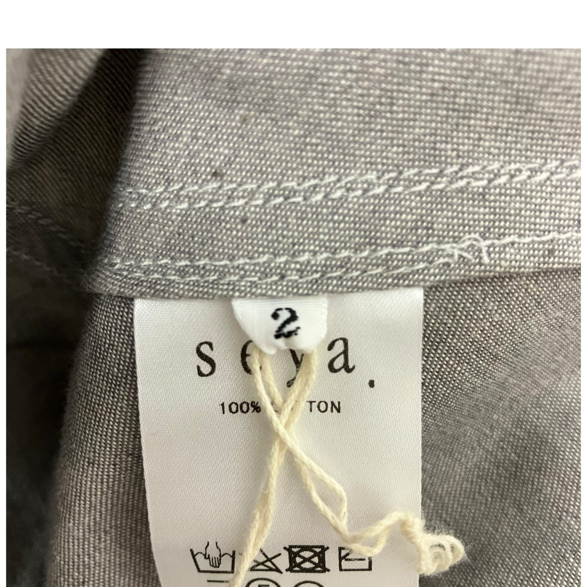 seya． 25SSDENIM ZERO OVER SHIRT長袖シャツTK6264D13 古着・中古-7枚目のアイテム画像