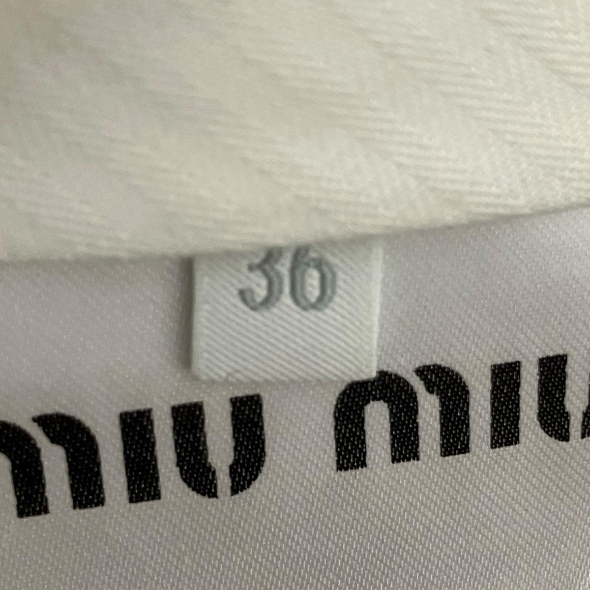 MIU MIU チェックワイドスラックスDNA971 古着・中古-6枚目のアイテム画像