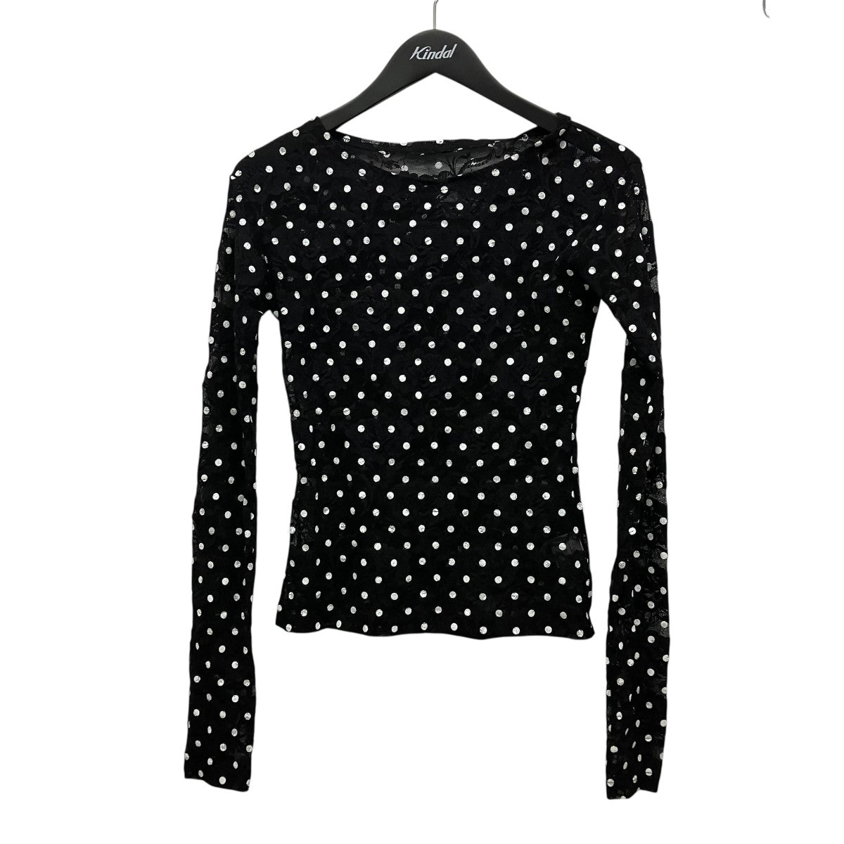 POPPY ドットシアーレースカットソー 古着・中古-1枚目のアイテム画像