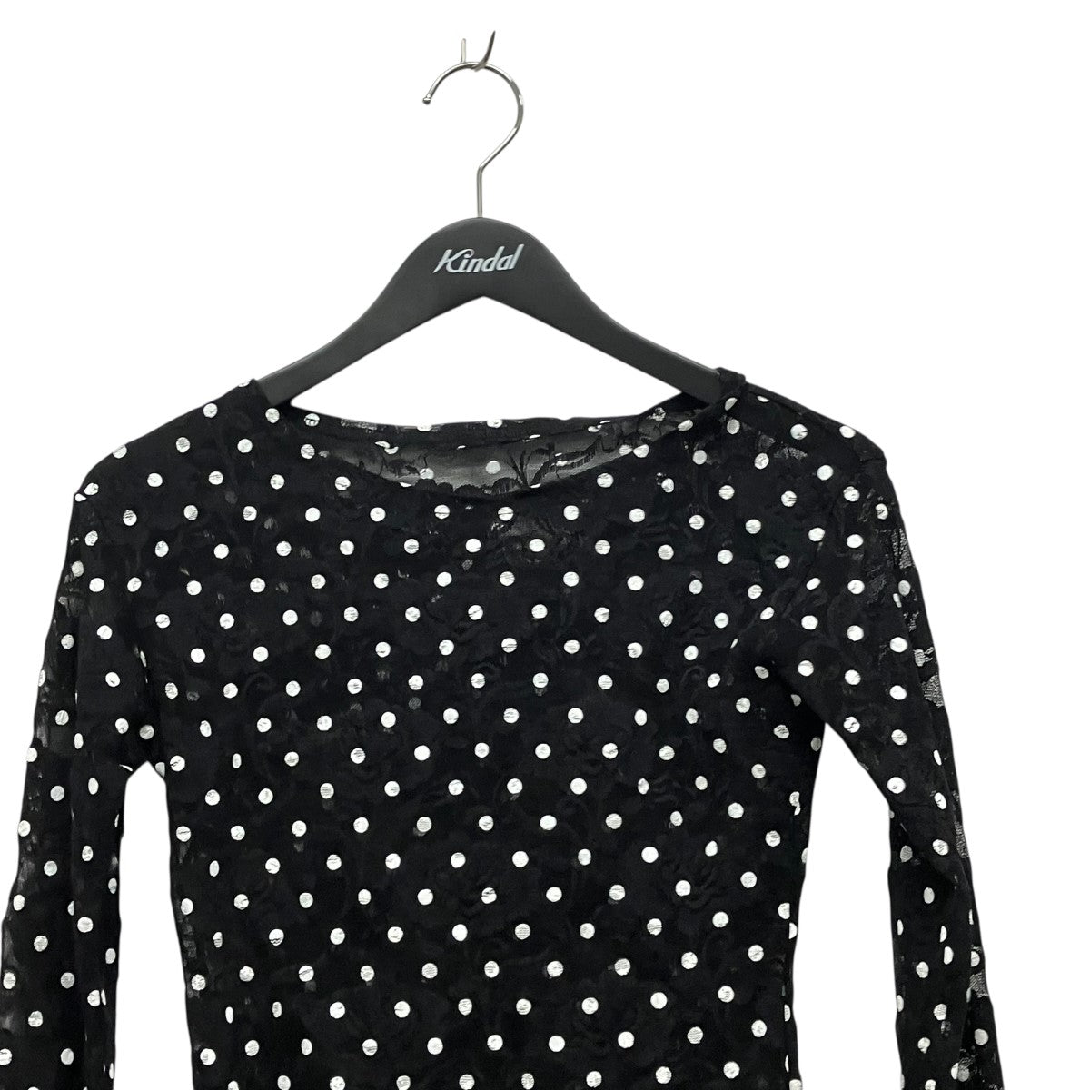 POPPY ドットシアーレースカットソー 古着・中古-3枚目のアイテム画像