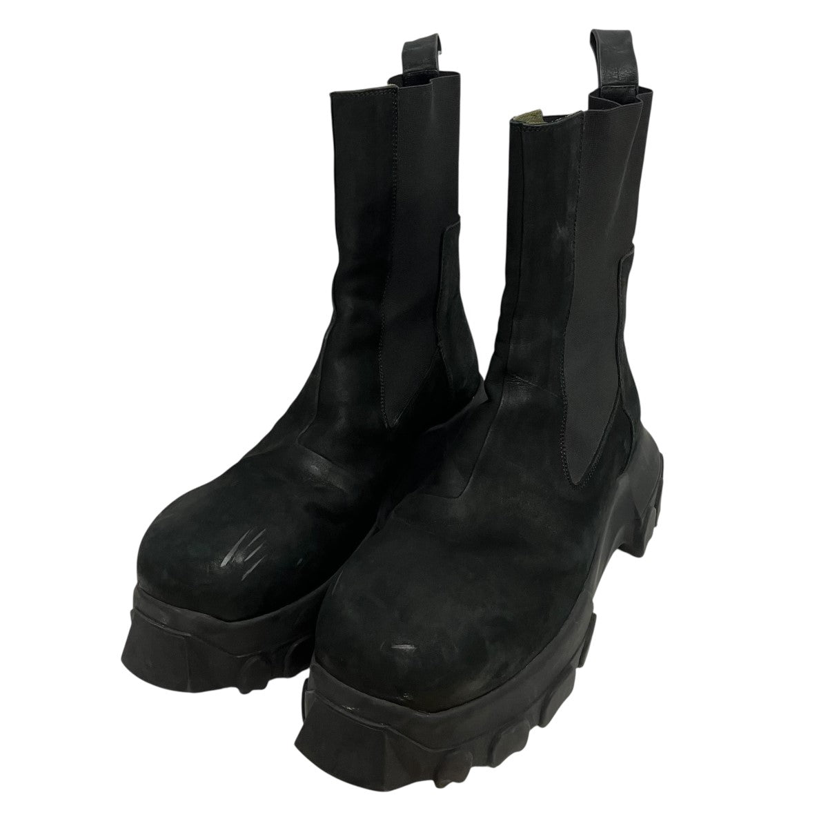 RICK OWENS Bozo Tractorサイドゴアブーツ 古着・中古-1枚目のアイテム画像