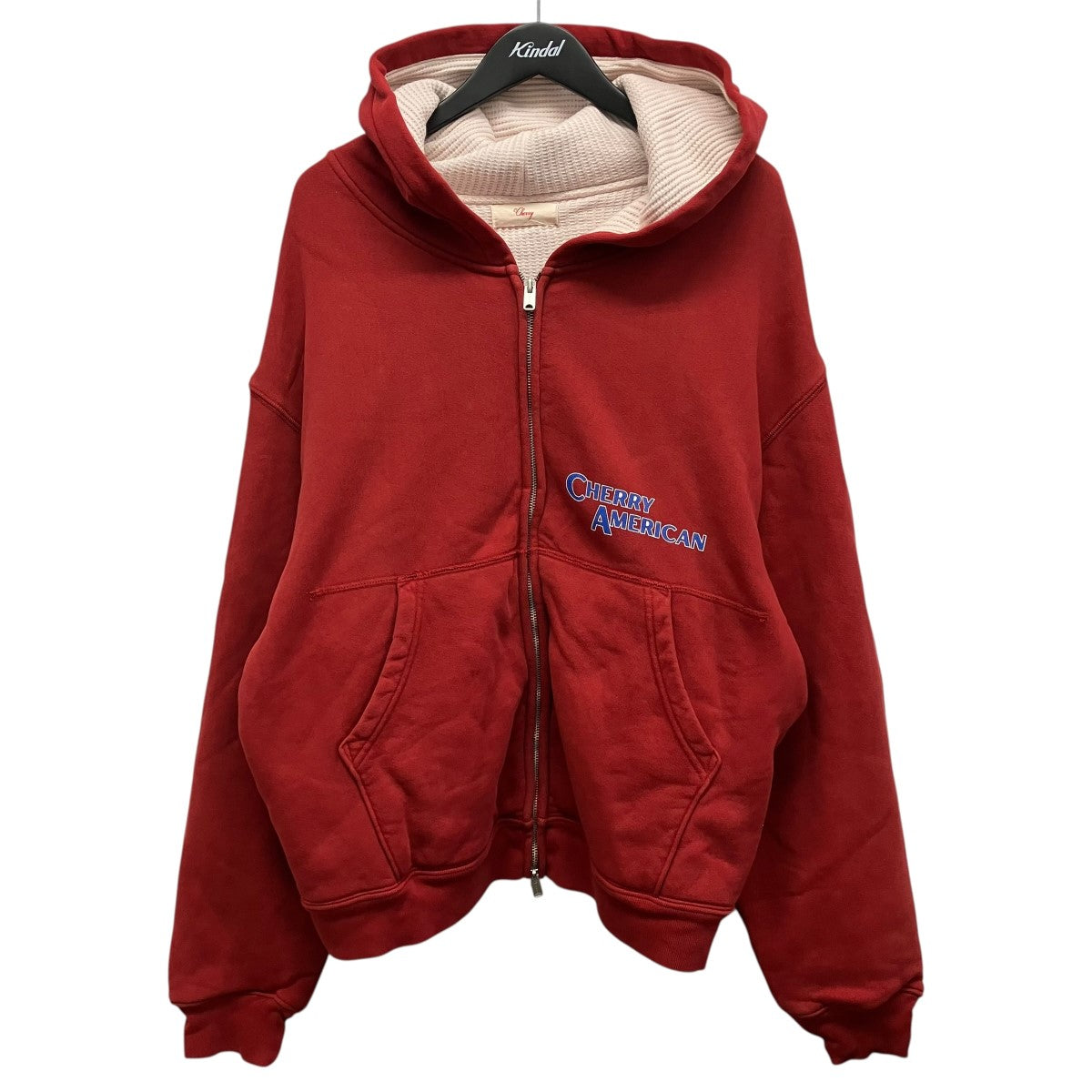 CHERRY LOS ANGLES サーマルZIP UPパーカー 古着・中古-1枚目のアイテム画像