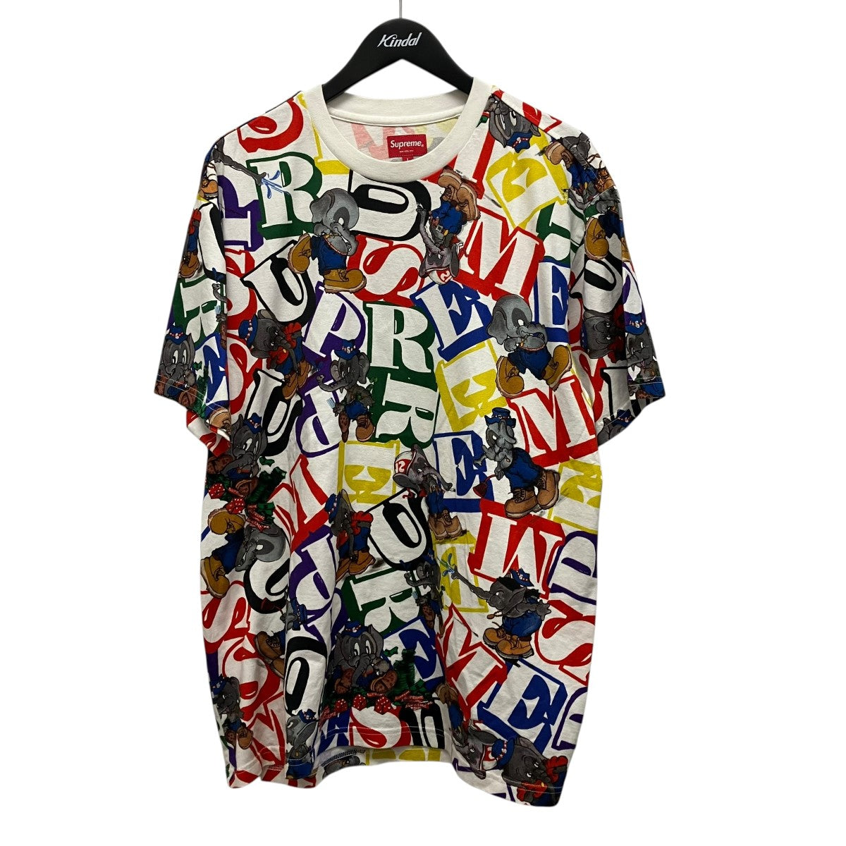 Supreme 22AWElephant S S Top総柄Tシャツ 古着・中古-1枚目のアイテム画像