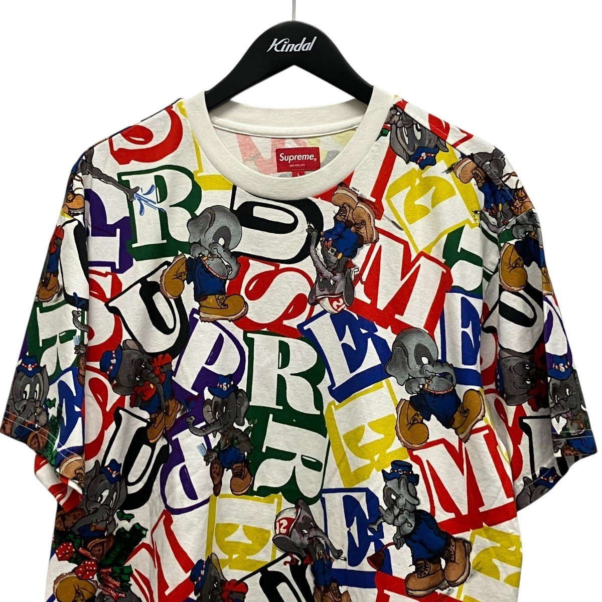Supreme 22AWElephant S S Top総柄Tシャツ 古着・中古-3枚目のアイテム画像
