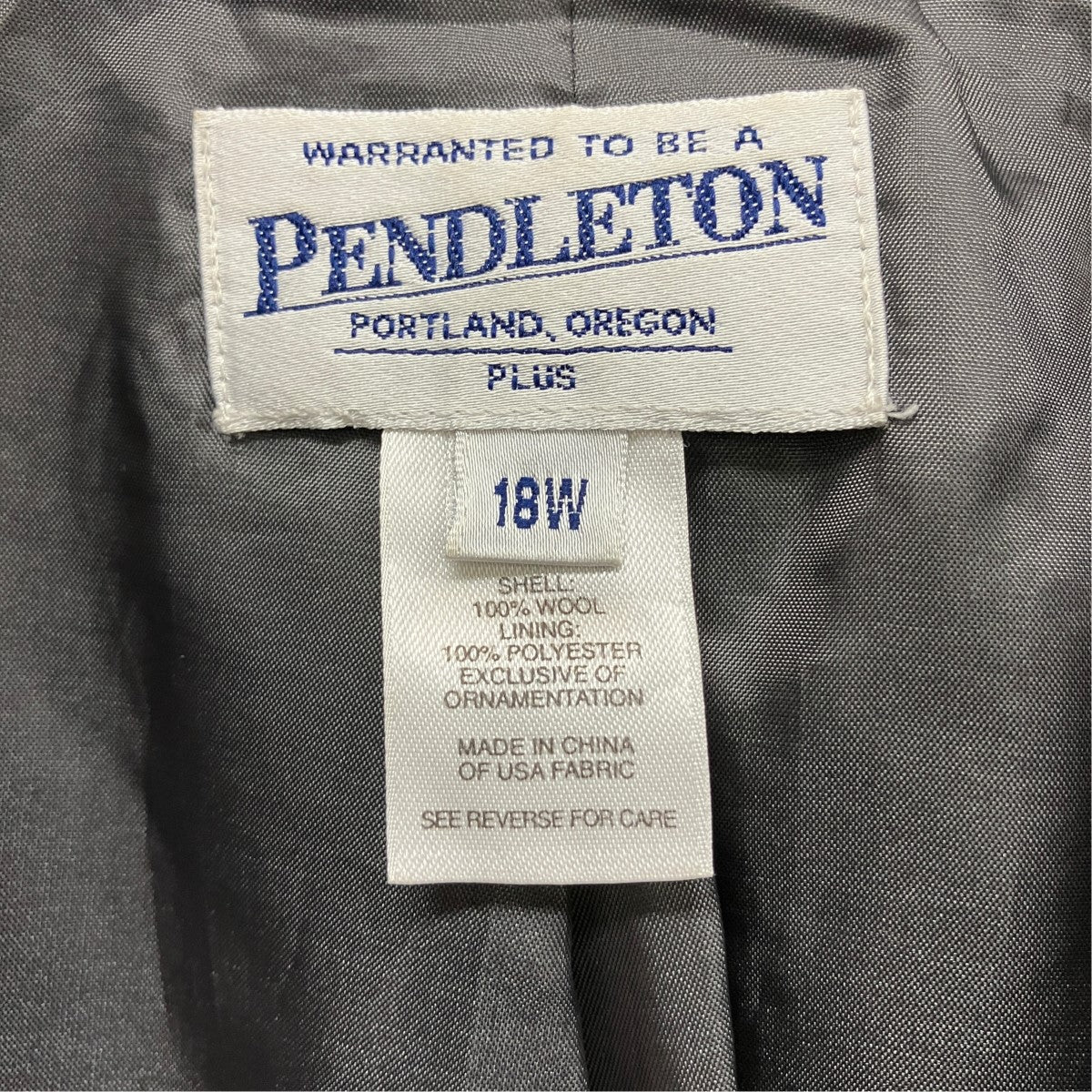 PENDLETON 90sテーラードジャケット 古着・中古-7枚目のアイテム画像