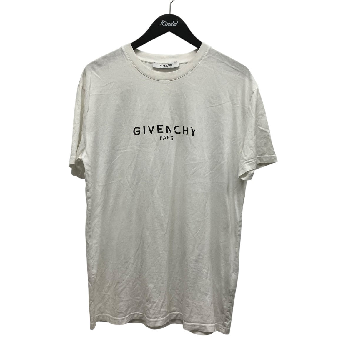 ダメージ加工ロゴプリントTシャツBW70603Z0Y