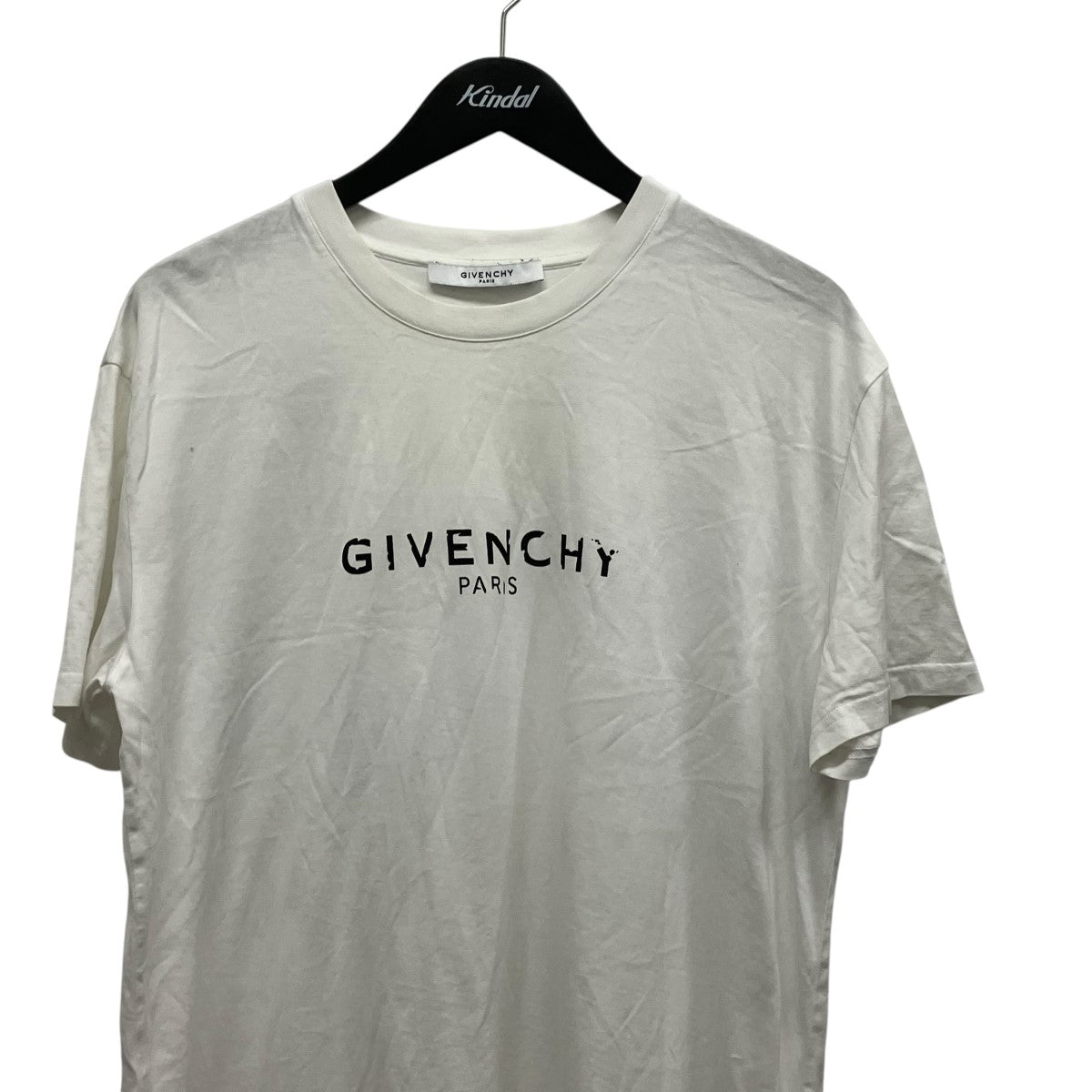 ダメージ加工ロゴプリントTシャツBW70603Z0Y