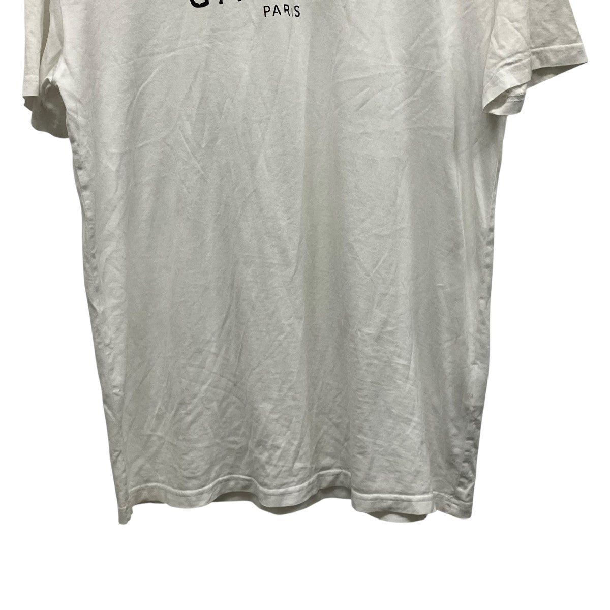 ダメージ加工ロゴプリントTシャツBW70603Z0Y