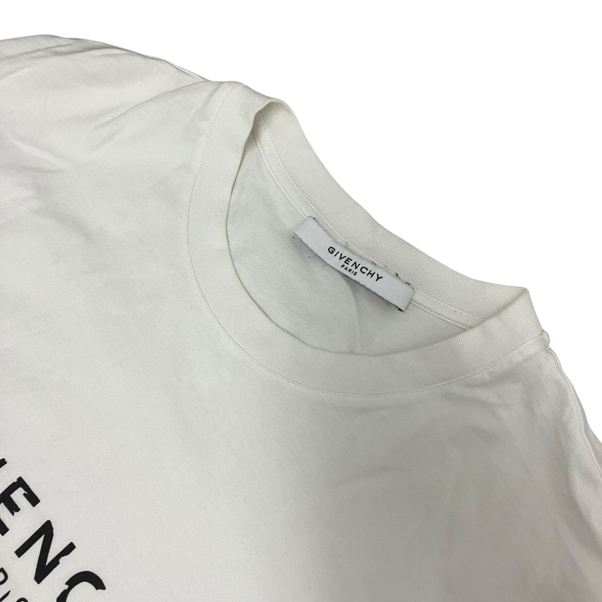 ダメージ加工ロゴプリントTシャツBW70603Z0Y
