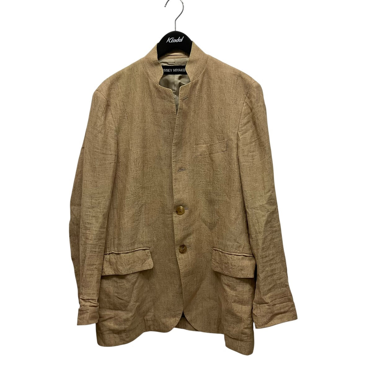ISSEY MIYAKE MEN リネンジャケットME61FD198 古着・中古-1枚目のアイテム画像
