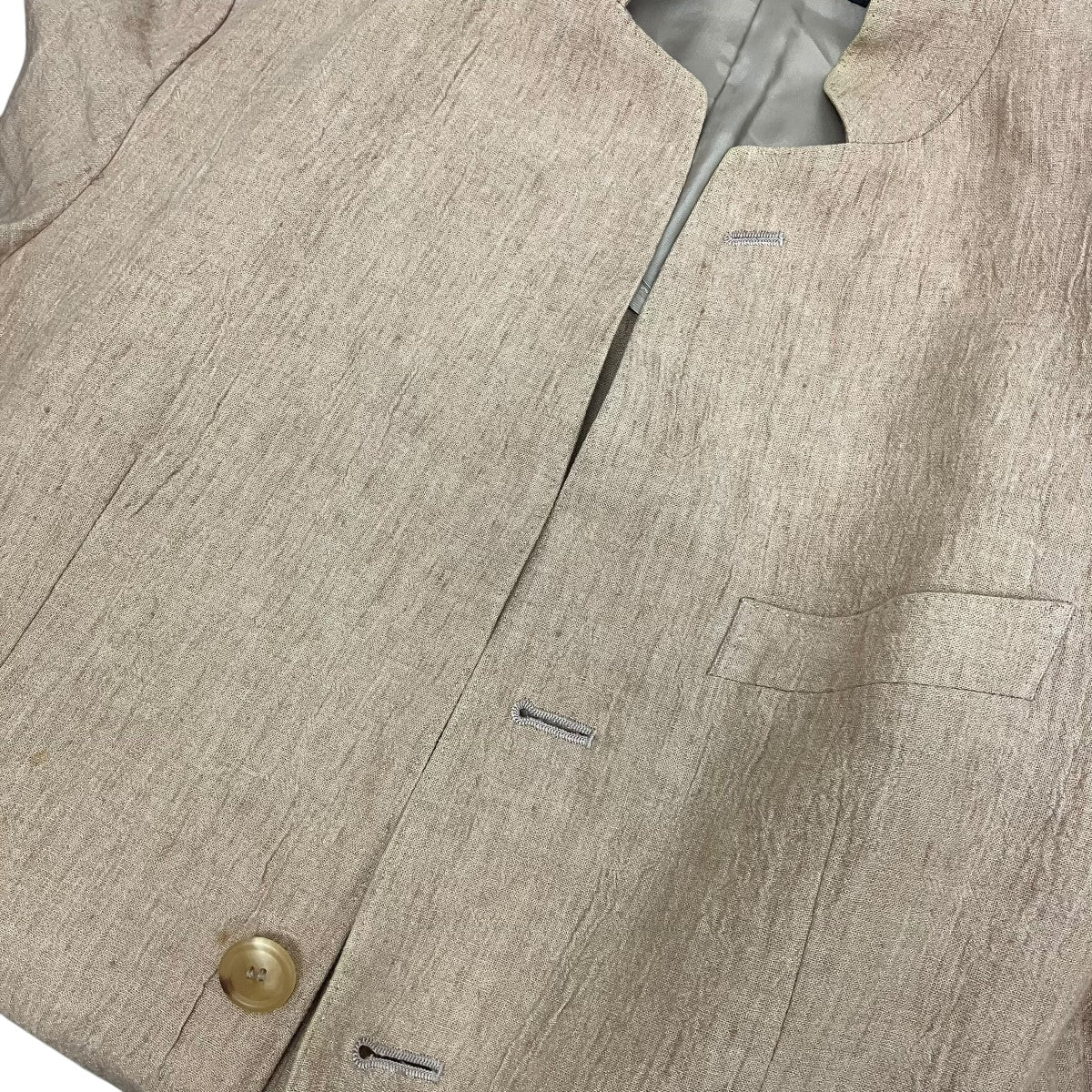 ISSEY MIYAKE MEN リネンジャケットME61FD198 古着・中古-10枚目のアイテム画像