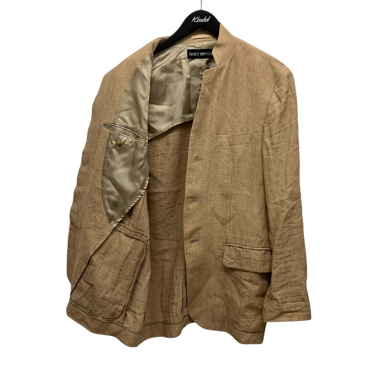 ISSEY MIYAKE MEN リネンジャケットME61FD198 古着・中古-3枚目のアイテム画像