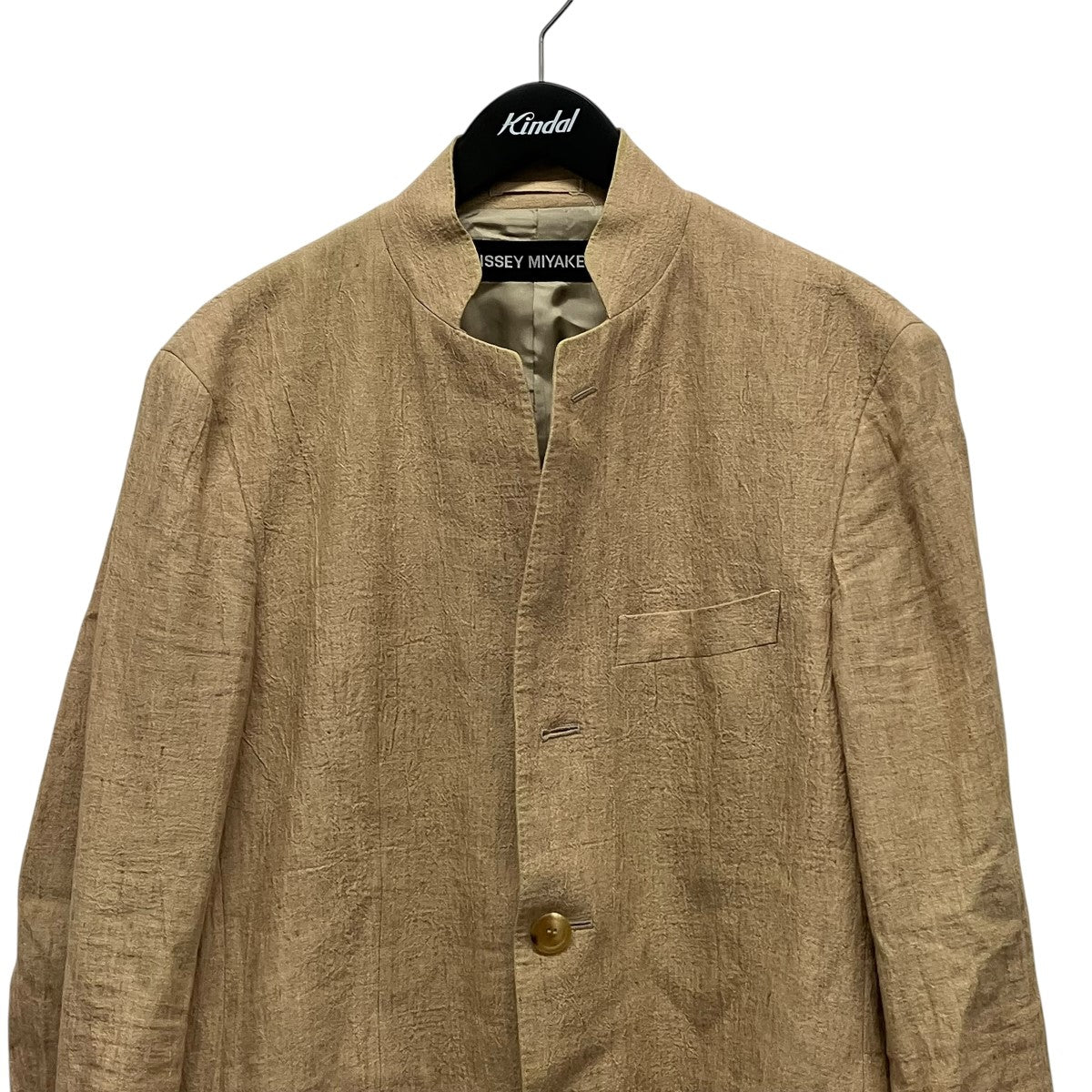 ISSEY MIYAKE MEN リネンジャケットME61FD198 古着・中古-4枚目のアイテム画像