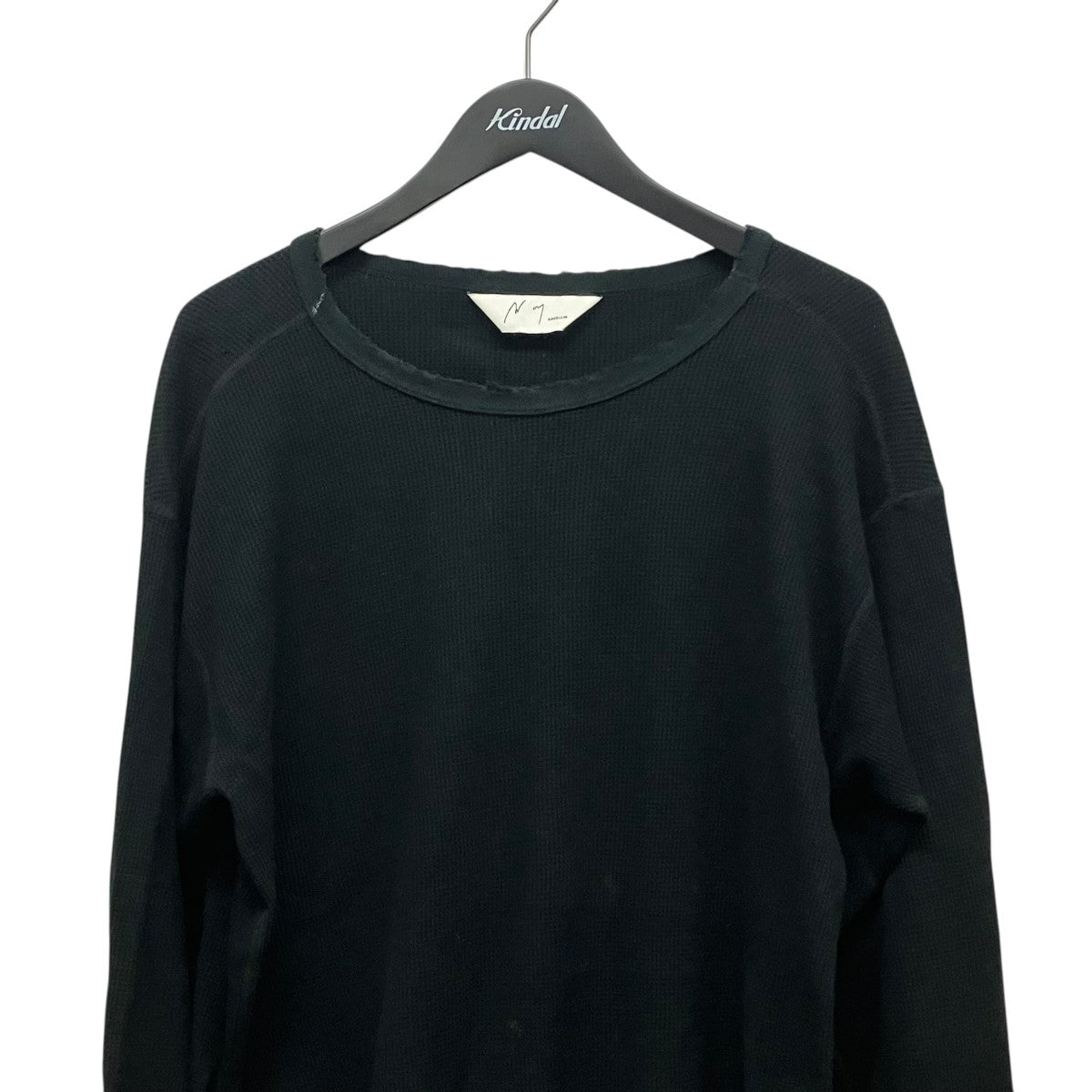 ANCELLM DAMAGE WAFFLE CREW LS T-SHIRTダメージ加工カットソーANC-CT37 古着・中古-3枚目のアイテム画像