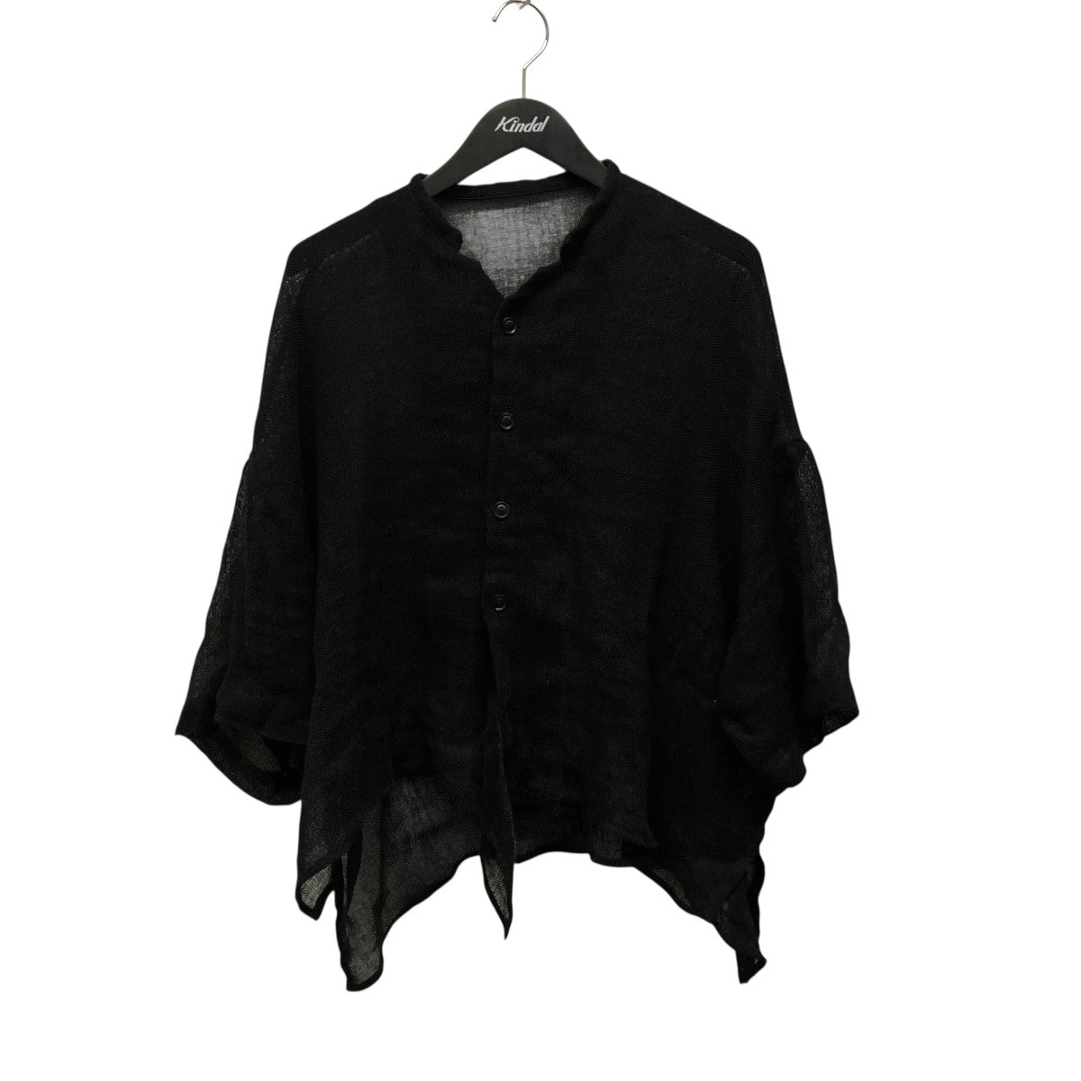 Y’s LENO CLOTH HALF SLEEVE BOX SHIRTメッシュ半袖シャツYT-B22-329 古着・中古-1枚目のアイテム画像