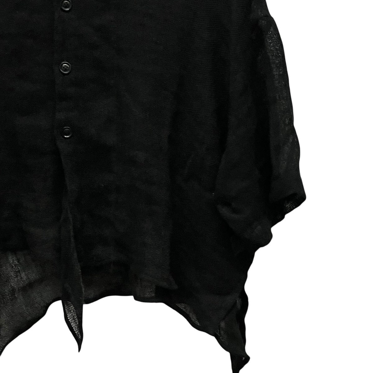 Y’s LENO CLOTH HALF SLEEVE BOX SHIRTメッシュ半袖シャツYT-B22-329 古着・中古-4枚目のアイテム画像