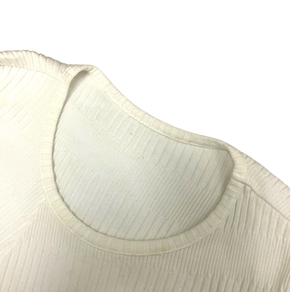 Y’s 25AWRANDOM RIB STRIPE ROUND NECK FLARE LONG SLEEVE TラウンドネックカットソーYL-T09-062 古着・中古-5枚目のアイテム画像