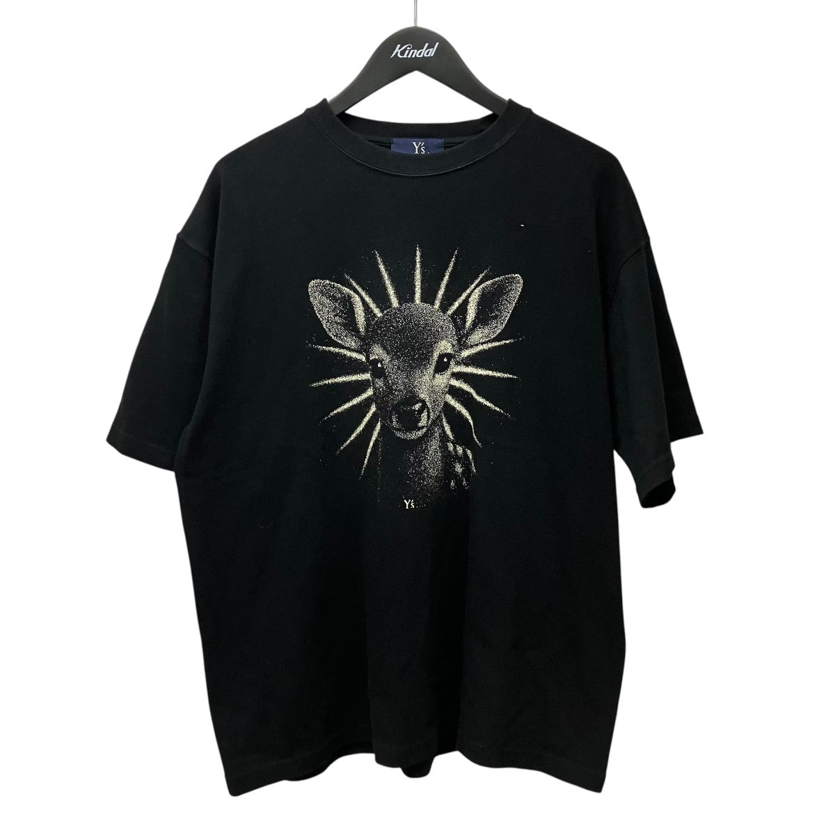 Y’s 25AWDEER Print Print TプリントTシャツYX-T41-051 古着・中古-1枚目のアイテム画像