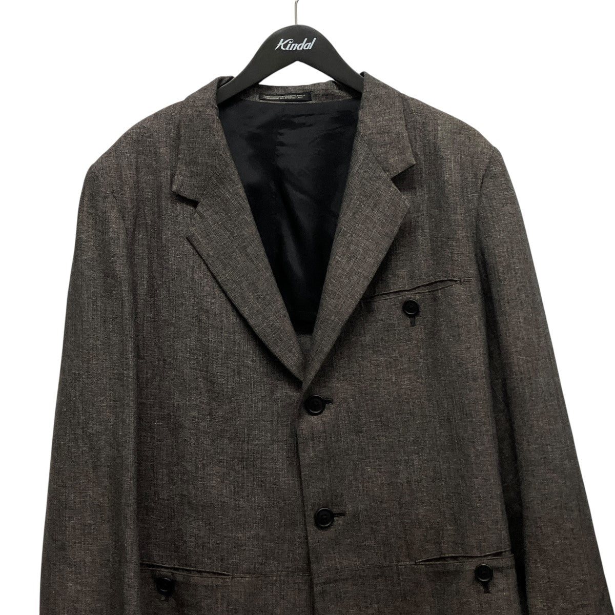 Y’S for men 25SSHEATHER KHADI JACKETテーラードジャケット 古着・中古-4枚目のアイテム画像
